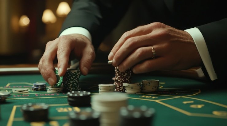 Layar pembayaran dan statistik permainan baccarat di jokerplay